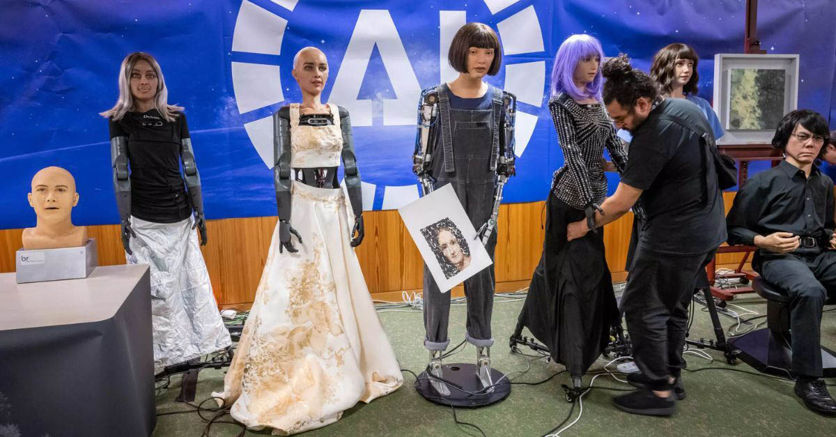 Bizarre Szenen: Gefühllose KI-Roboter erklären der UN-Konferenz, dass sie die Welt regieren könnten