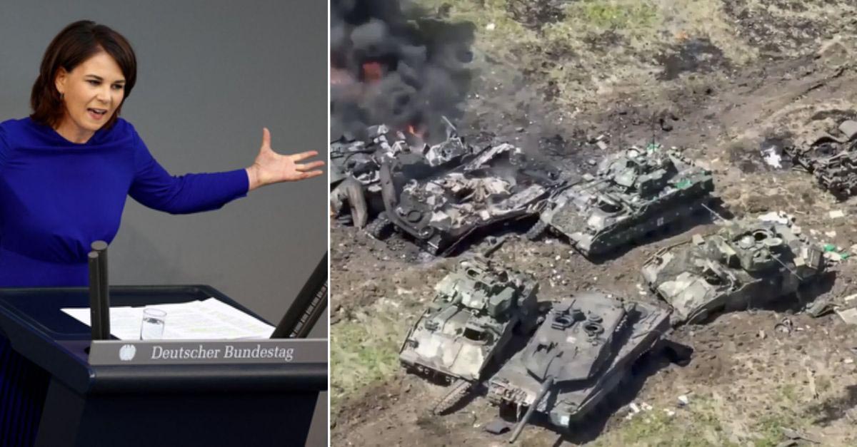 WAHNSINN: Baerbock gibt zu, dass Deutschland die Ukraine mit altem Schrott beliefert – (während Abertausende in den sicheren Tod gesendet werden)
