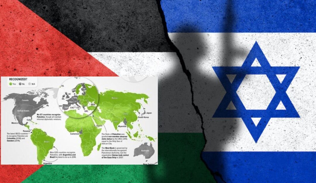 Die Welt sitzt auf einem Pulverfass: 55 Nationen erkennen Palästina nicht an, während 29 Nationen Israel nicht anerkennen